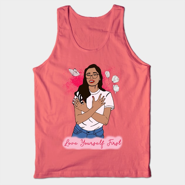 Love yourself first Tank Top by By Diane Maclaine